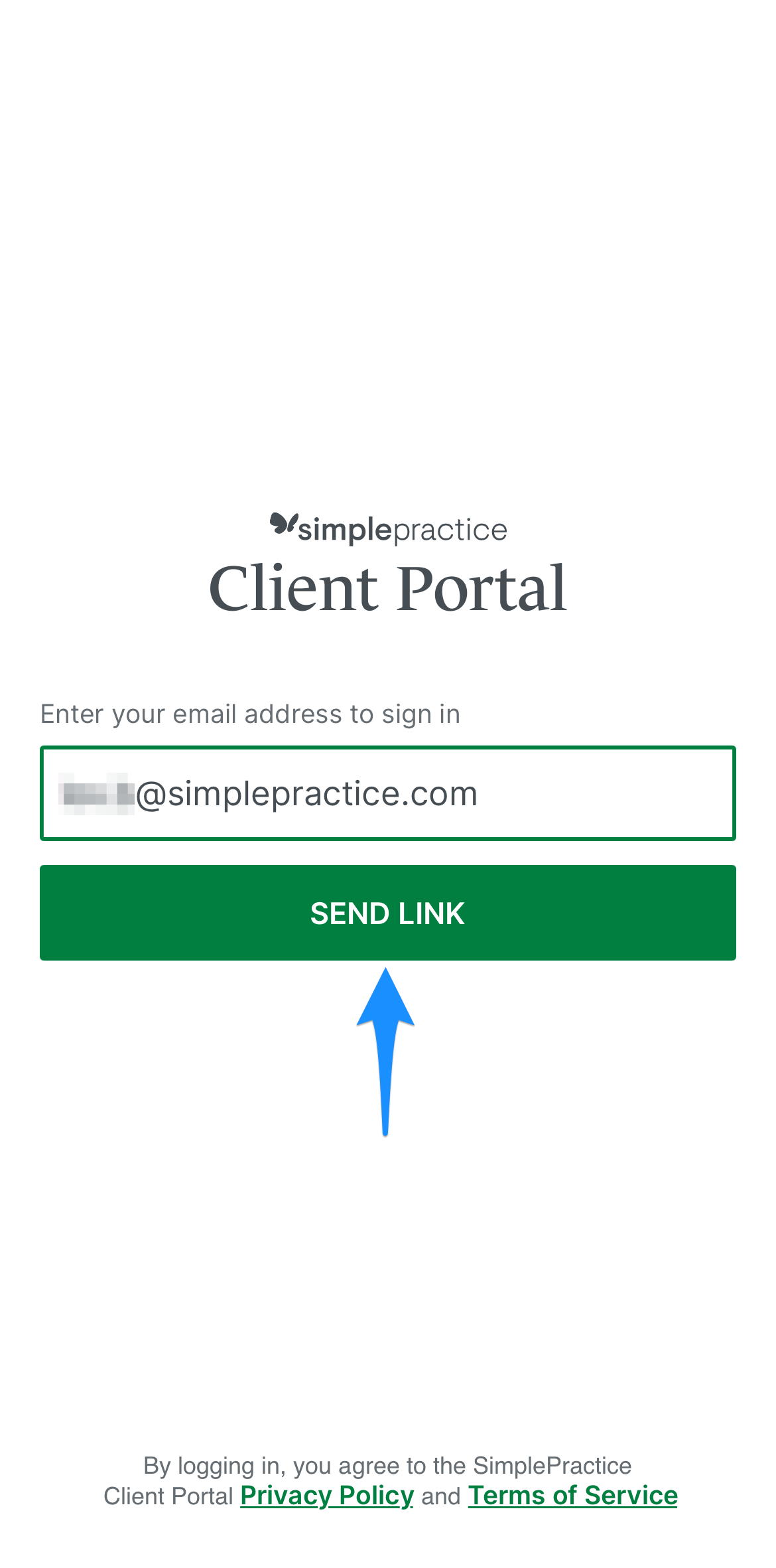 sendlink.simplepractice.clientportalapp.png